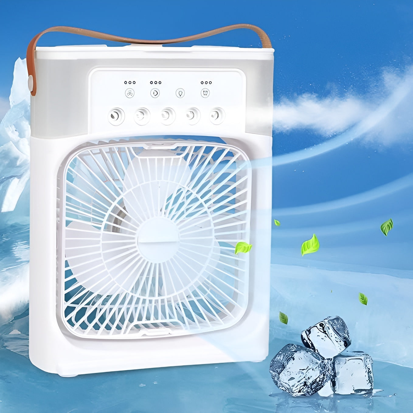 Portable USB Air Cooler Fan | Mini Electric Air Cooler with Water Tank & Mist Spray