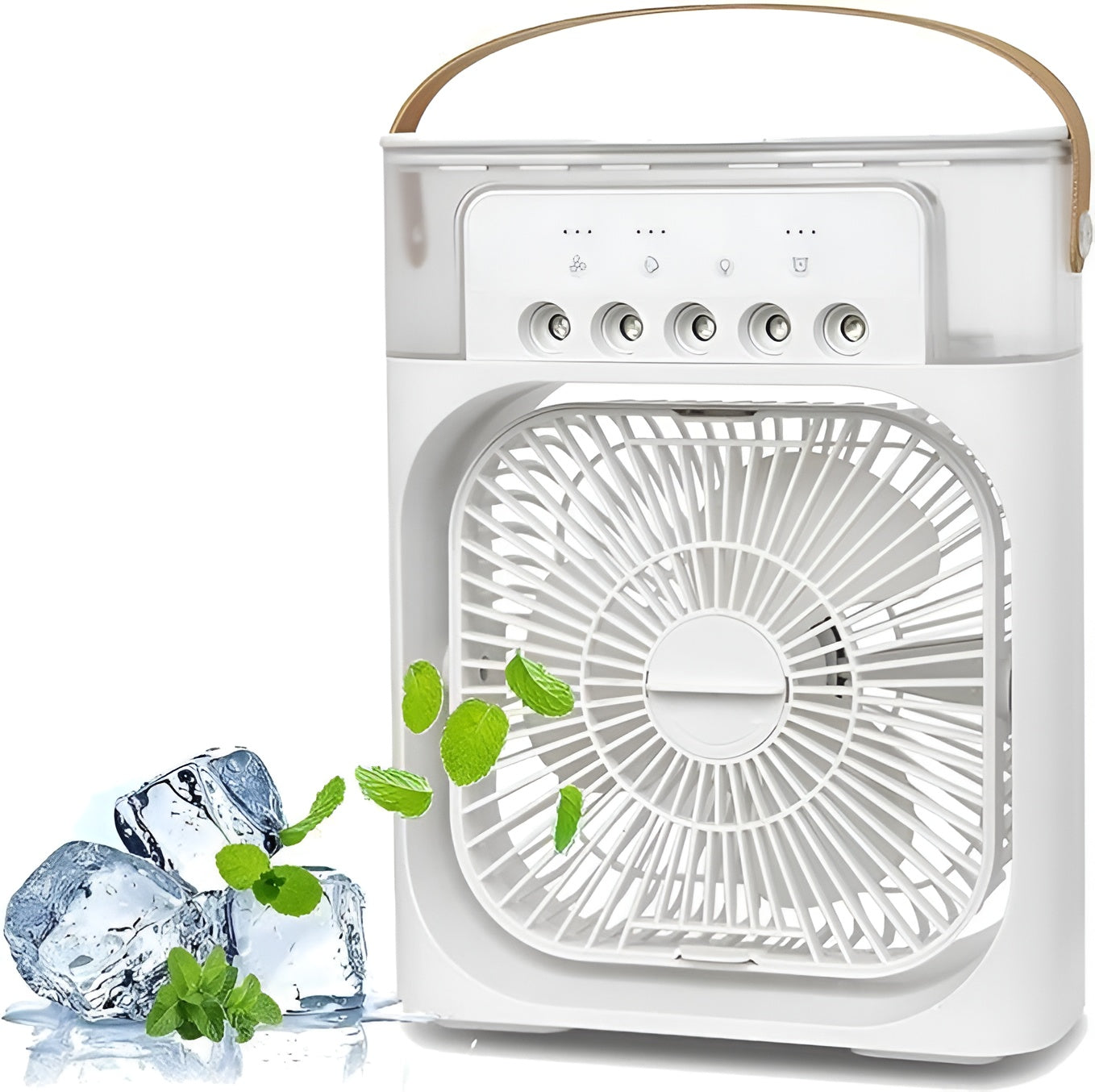 Portable USB Air Cooler Fan | Mini Electric Air Cooler with Water Tank & Mist Spray