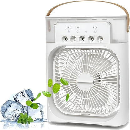 Portable USB Air Cooler Fan | Mini Electric Air Cooler with Water Tank & Mist Spray