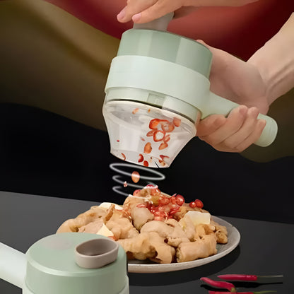 USB Rechargeable Multi-Function Food Processor | Portable Kitchen Veg Cutter Machine