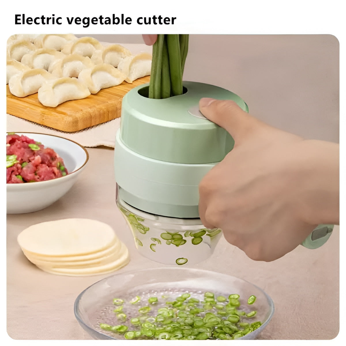 USB Rechargeable Multi-Function Food Processor | Portable Kitchen Veg Cutter Machine