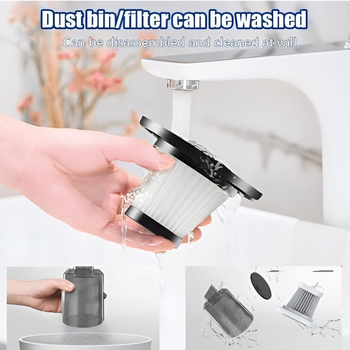 3 in 1 Mini Vacuum Cleaner | Portable Handheld Car Vacuum Cleaner